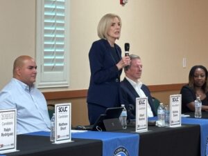 Belinda Evans SCUCISD candidate forum