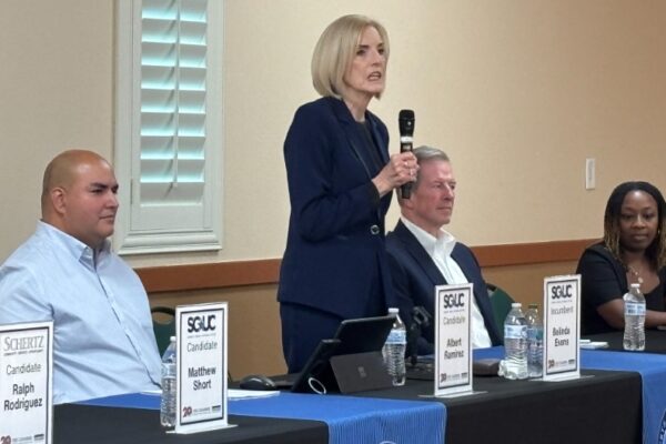 Belinda Evans SCUCISD candidate forum