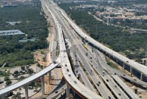 New flyover ramp Loop 1604 and I-10