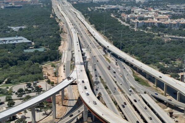 New flyover ramp Loop 1604 and I-10